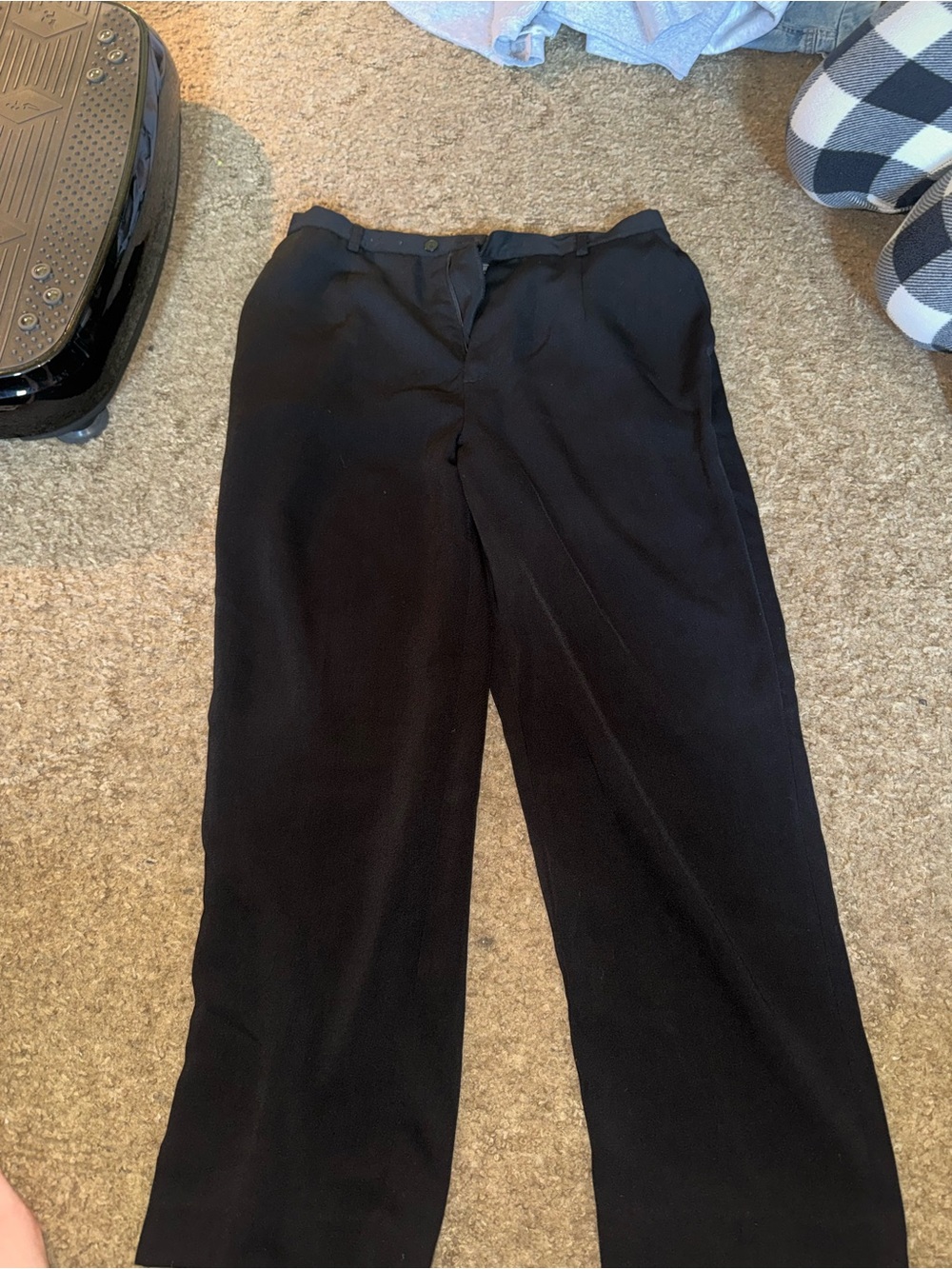 Women's Black Wide-Leg Dress Pants